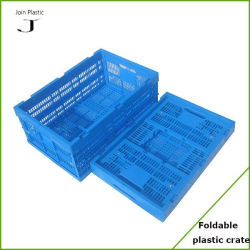 Mesh perforated plastic folding storage box