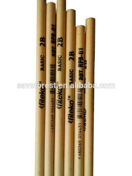 dyed yellow like wood metal paper 2b pencil