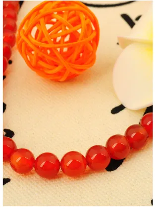 Natural Red Agate Bracelet