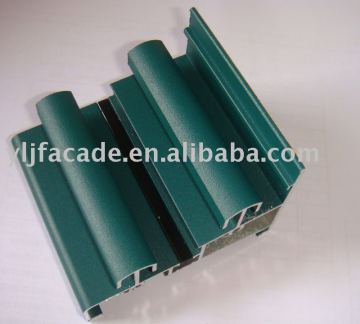 aluminum powder coating profile Most popular aluminium slide inward or outward