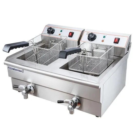10L+10L Stainless Steel Industrial Electric Deep Fat Fryer for Sale