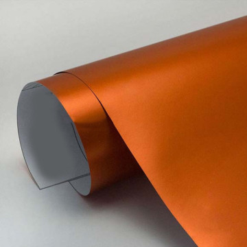 Selbstklebstoff mattes Chrom Orange Auto Vinyl