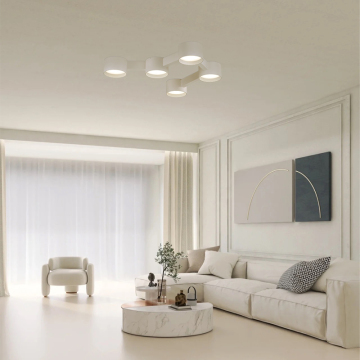 Moderne aluminium indoor drop plafond LED -verlichting, 5x10w