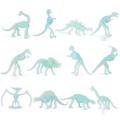 Пластиковые игрушки флуоресцентный костный скелет динозавра
