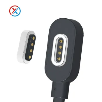 Misalignment Proof Magnetic Charging Cable for 4-pin Pogo Pin Devices