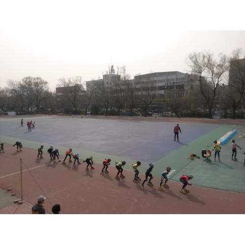 Outdoor portable skating court flooring interlocking