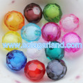 8-20MM Acrylic Round Faceted Bead In Bead Style Jewelry Making Chunky Beads