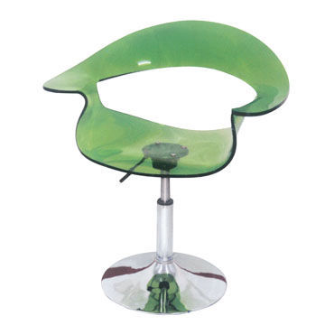 Modern Bar Stool, Plastic Seat and Chromed Gas Lift, Modern Bar Furniture