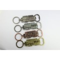 Custom Logo Metal Bottle Opener Keychain with Offset Printing and Silk Screen Printing Made of Iron