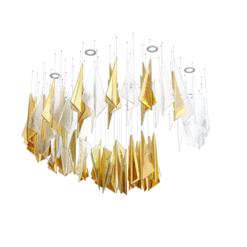 Customizable Hotel Decorative Crystal Ceiling Chandeliers