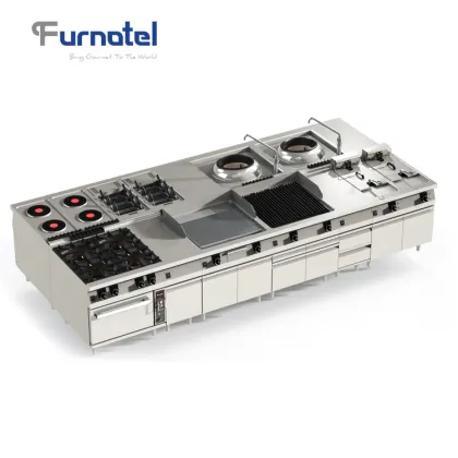 Commercial Luxe-Series Gas Large Cooking Range Kitchen Equipment