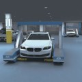 Estacionamiento robótico de dos niveles AGV