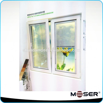 High quality UPVC double glazing tilt and turn louvers window