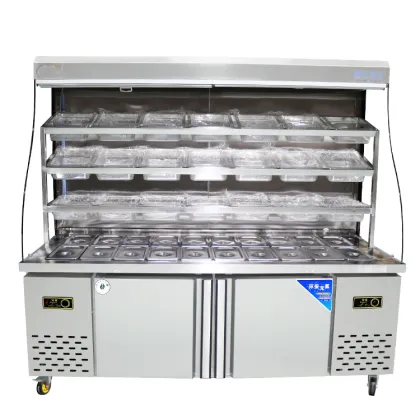 Commercial MaLaTang Hot Pot Display Chiller Refrigerator for Restaurants