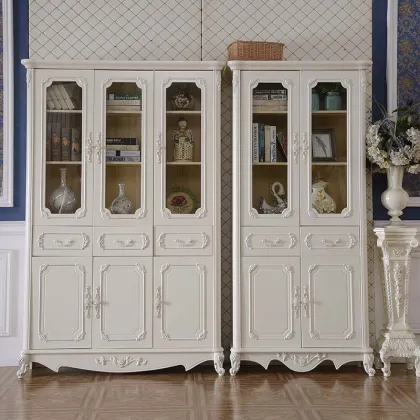 Antique Wooden Bookcase - Solid Wood Furniture