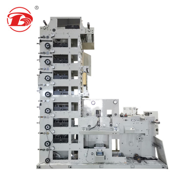 Roll to Roll Flexographic Printer with DABA Label 4-6 Color Printing Machine
