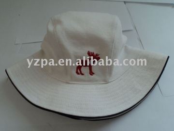 white color canvas material bucket caps