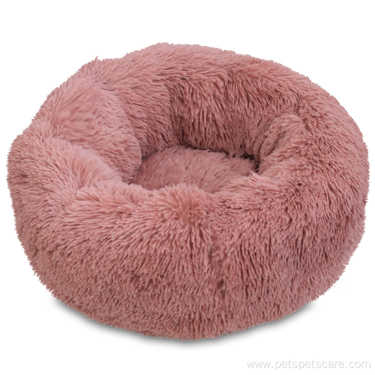 Comfy Calming Solid Pet Bed For Dogs