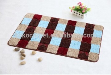 fabric microfiber china rugs with anti slip latex backing