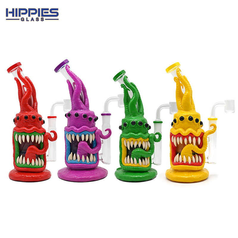 3D Cartoon Dab Rigs with Octopus demon