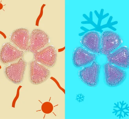 Portable ice cold hot pack gel pack for cold and hot therapy medical use cold and hot compress pack for breast