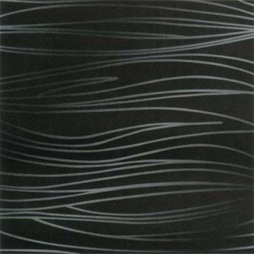 Line Decoration Matt Finished Black Rustic Tile