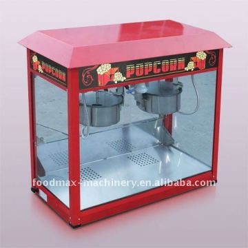Double kettles popcorn machine