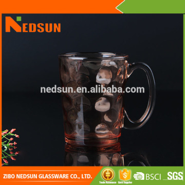 Top quality color glass mug cup
