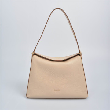 Triangular hobo bag with long handle