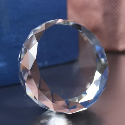 Custom Diamond Cutting Angle Paperweight - Promotional & Business Gifts