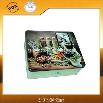 Big Square Tin packaging without Hinge