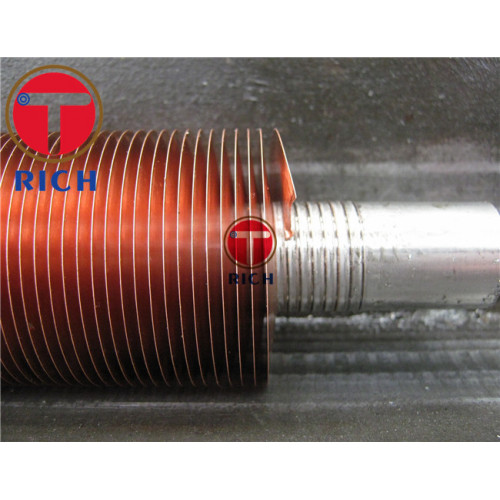 Extruded Embedded Type Heat Exchanger Copper Fin Tube