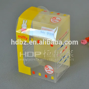 customized feeding bottle boxes for baby ,plastic clear box