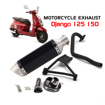 Motorcycle Exhaust Muffler Escape Full Exhaust System for Django150 125
