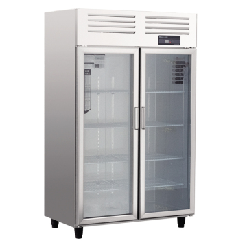 European two glass door vertical water chillers