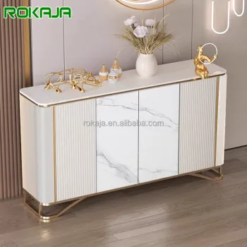Expandable Hotel Storage Sideboard: Stainless Steel Frame Colourful Sideboard for Corridor and Entrance