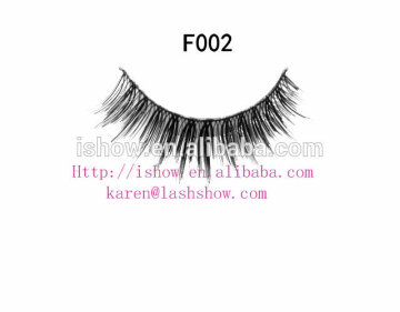 Unique natural human hair false eyelashes