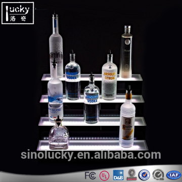 Bar Shelf 4 tiers Wine Bottle Display Light Base