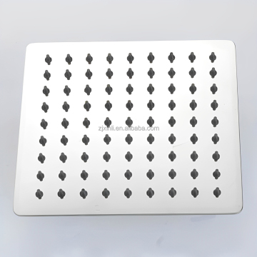 Chrome Finish 6 Inch Square Rainfall Shower Head in Brass or Stainless Steel