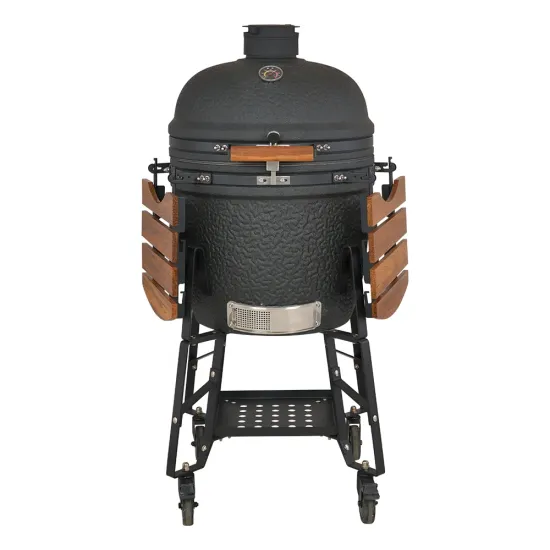 2024 SEB 21inch New Design Stand With Tray Kamado Grill Matt Color Grey Bubble Glaze