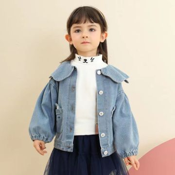 Giacca di jeans per bambine autunnali