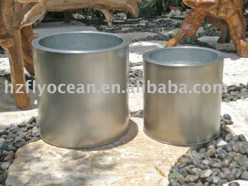 FO-9706 Column Zinc Galvanized Flower Pots