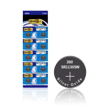 SR1130SW 390 Baterai Sel Tombol Oksida Perak 1.55V untuk jam tangan