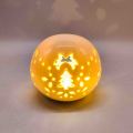 Lanterna LED de cerâmica oca para árvore de Natal com arco esférico