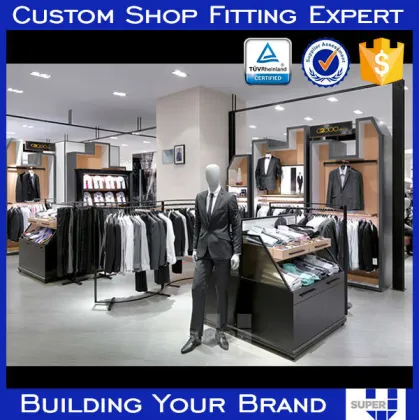 retail display store concept with brand track