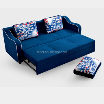 Designer Wrought Iron Sofa Bed for Living Room - Flat Pack LS8112