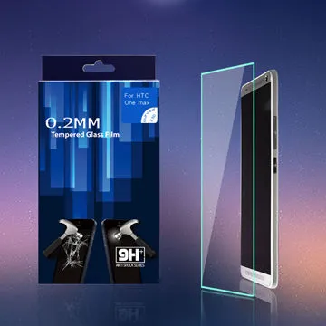 Premium Glass Screen Protector for HTC ONE MAX, Protects Your Screen from Scratches and Drop