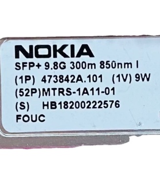 10ギガビットマルチモード光学モジュールSFP+ 9.8g 300m 850nm（1p）473842a.101 fouc