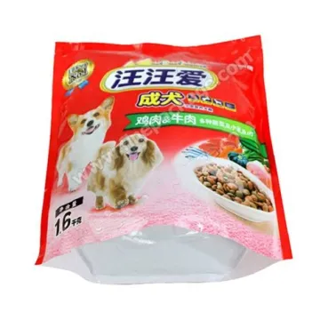 pet food pouch resealable bag stand up bag with zipper