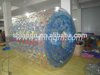 New style amusing game inflatable water roller for kids and adults